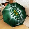 Sporting Portugal Crest Automatic Folding Umbrella - 8-Rib Travel Umbrella with Auto Open/Close & Portable Gifts for holidays or birthdays
