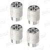Aluminum For Union Jack Flag Logo Mini Cooper Jaguar Land Rover Vauxhall Lotus 4pcs Car Decor Wheel Tire Valve Caps Stem Cover TB1