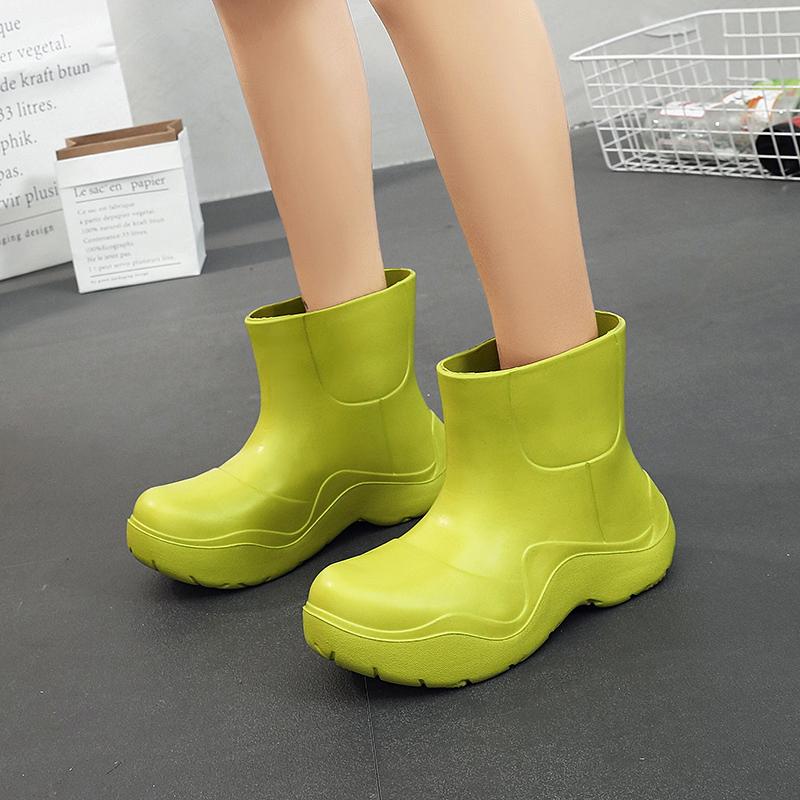 

Newestsummer Rain Boots Women S Waterproof Women S Shoes Women S Fashion Trend Slip-On Thick-Soled Rain Boots Women S Waterproof