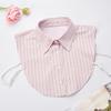 Women's Detachable False Collar Insert Elegant Striped Lapel Faux Half Shirt Blouse Collar Top for Sweater and Dresses