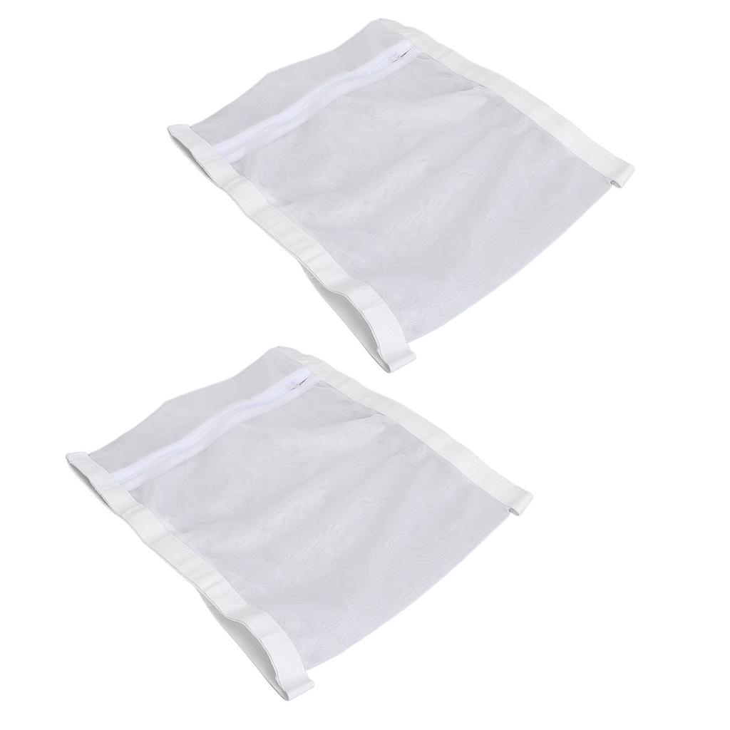 2pcs Shoe Dryer Bag Reusable Sneaker Mesh Washing Bag Shoes Laundry Dry Bag with Elastic Strap Zippe