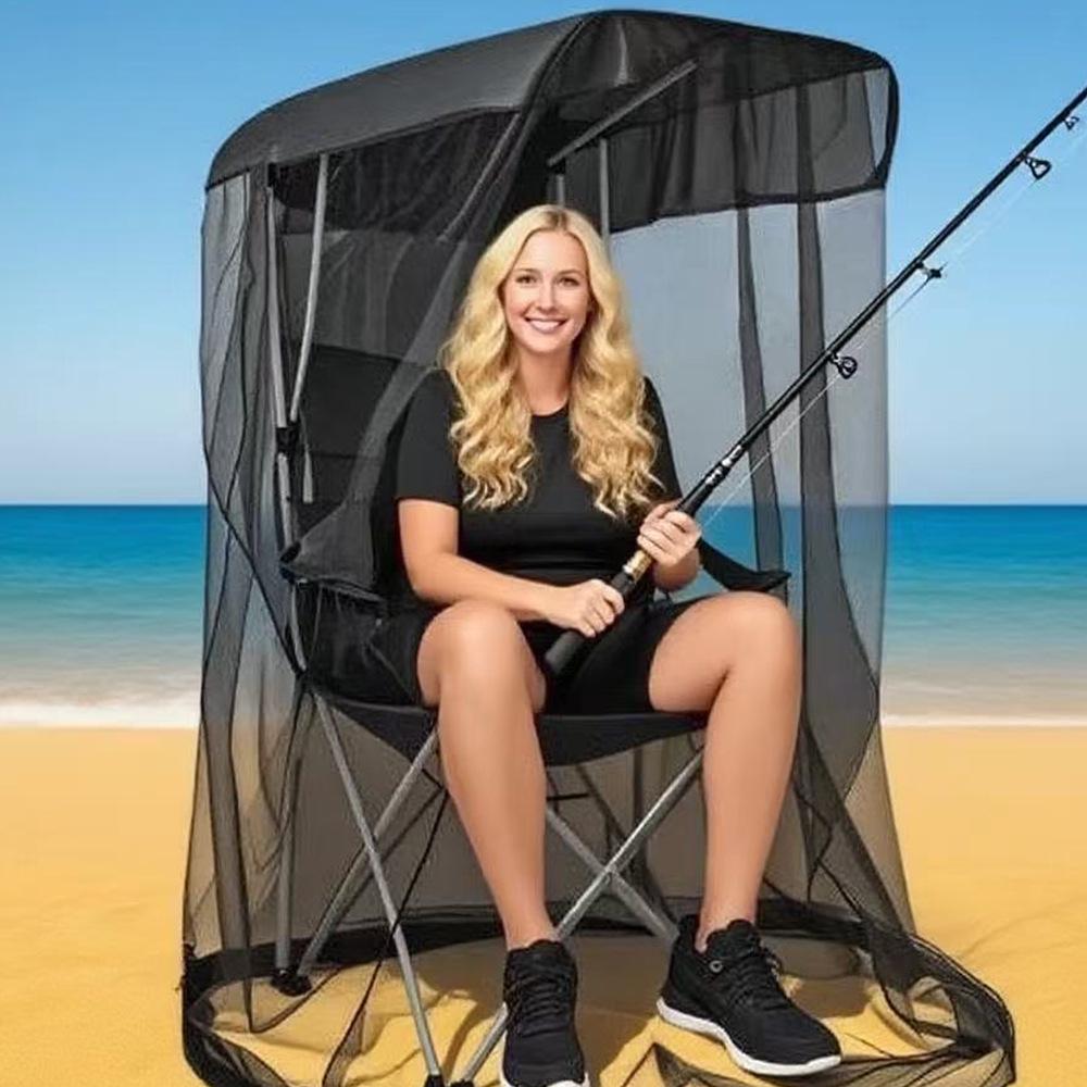Customized Sunshade Folding Beach/Fishing Chair with Mosquito Net (Net Only)