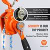 Manual Lever Chain Hoist, 1/2 Ton 1100 Lbs Capacity 10 FT Come Along, G80 Galvanized Carbon Steel with Weston Double-Pawl Brake, Auto Chain Leading &