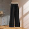 Ice Silk Cotton-Linen Women's High-Waisted Wide-Leg Summer Pants - New 2026 Figure-Flattering Loose Fit