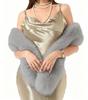 180cm Imitation Mink Fur Long Scarf Winter Warm Thickened Faux Fur Plush Wrap Shawl Women Fashion Vintage Scarves Outdoor