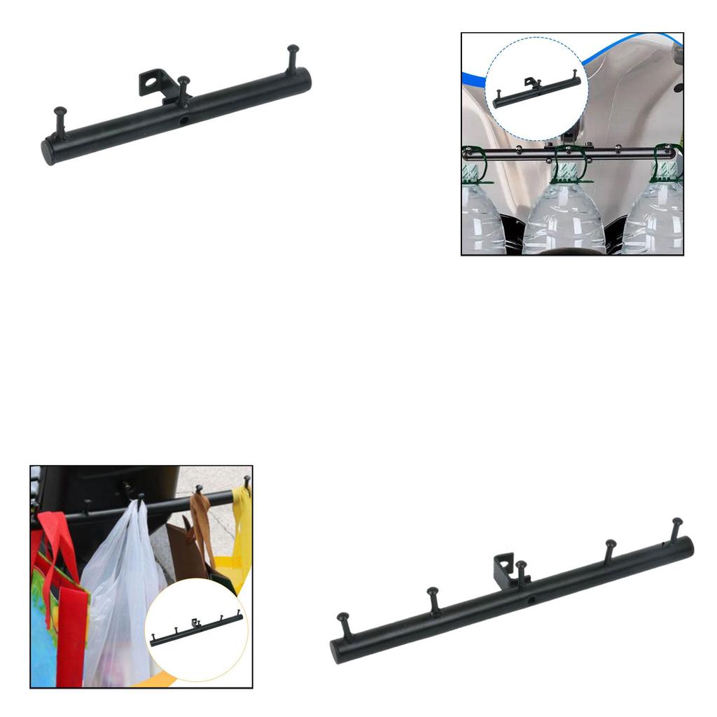 Durable Metal Front Hook Carrier Multi Hooks Compact Organizer for Electric Bicycle Delivery Folding Electric Bikes Installation