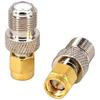 BOOBRIE Coaxial Cable Connector SMA To F Coax Adapter SMA Connector SMA Male To F Female Adapter for LAN/LMR Wireless Antenna Devices/Coaxial