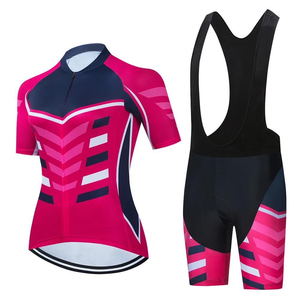 2026 Summer Breathable Cycling Suit Set Mountain Bike Female Women Sportwear Cheap Wholesale Women Clothes Woman Clothing Women's Cycling Shorts Sets