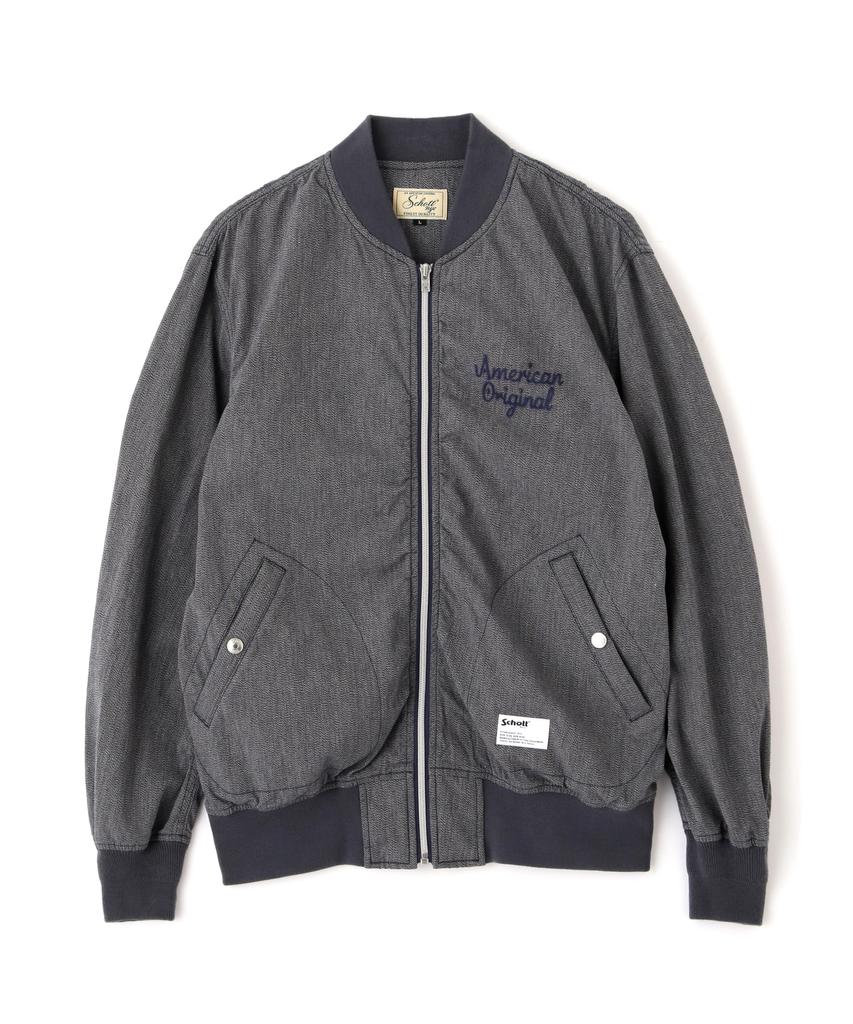 COTTON COVERT JACKET Cotton Covert Embroidery Jacket XL 120 Navy [Schott] [Schott] EMB. Men's 782-4252006