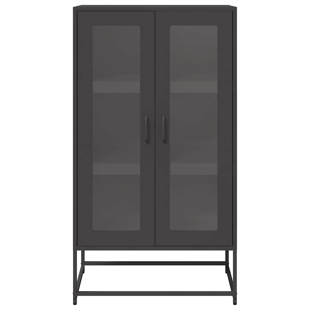 Szafka, Czarna, 68X39X123 Cm, Stal