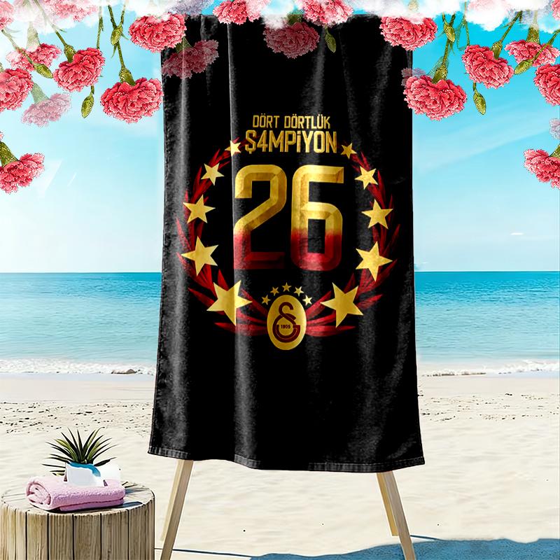 1pz Asciugamano da Spiaggia Galatasaray SK Regalo di Compleanno Ideale per la Famiglia, Un Asciugamano da Spiaggia Vivace Adatto per Attività all'Aperto