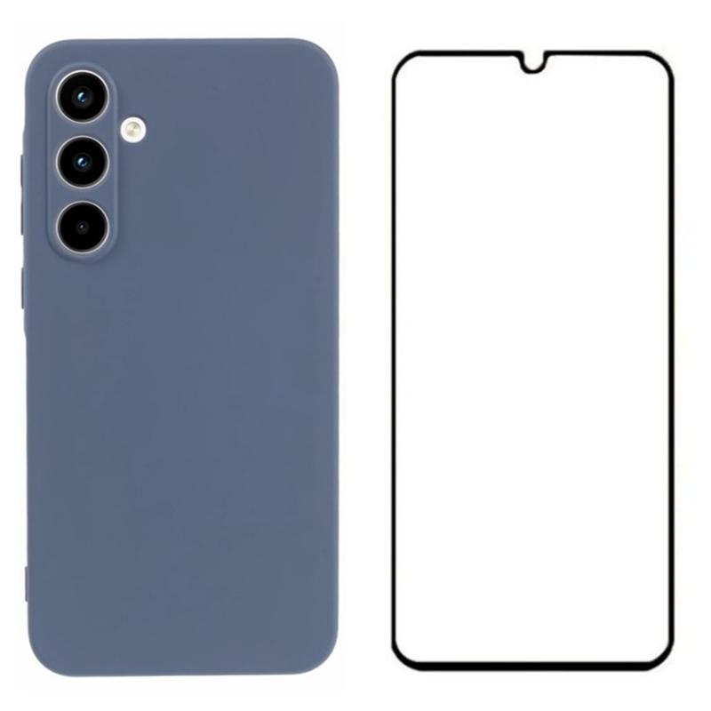 WANLONFENG RB2 Series for Samsung Galaxy A55 5G Case Anti-Fall TPU Phone Cover with Screen Film