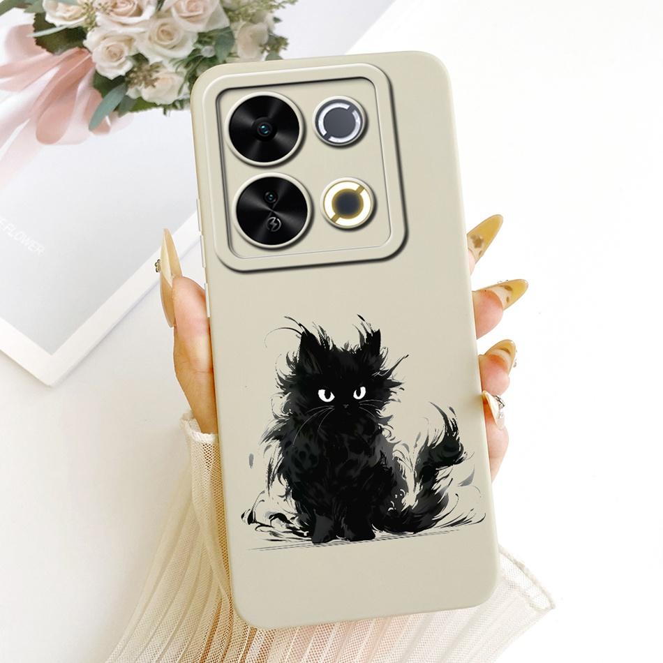 For ITEL P65 Cute Cat Flower Cartoon Phone Case For Itel P671L ItelP65 Shockproof Soft Silicone Covers Bumpers
