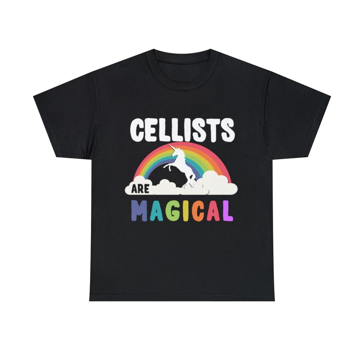 Cellists Are Magical Graphic Tee Shirt, S-5XL L