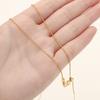 2/4Pcs/Lot 14/18K Gold Plated Flat Round Chain Thrusting Pin Adjustable Chains For DIY Necklace Jewelry Making Accessories