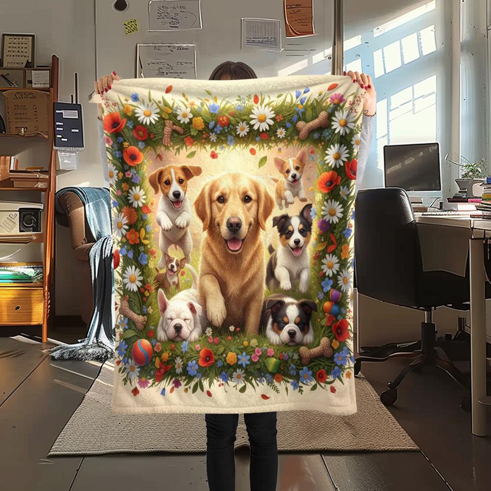 1 Manta de Franela con Estampado de Dibujos Animados, Alta Calidad, Cómoda para Todas las Estaciones, Decoración del Hogar, Calidez y Confort, Perfecta para Regalo de Navidad o Cumpleaños