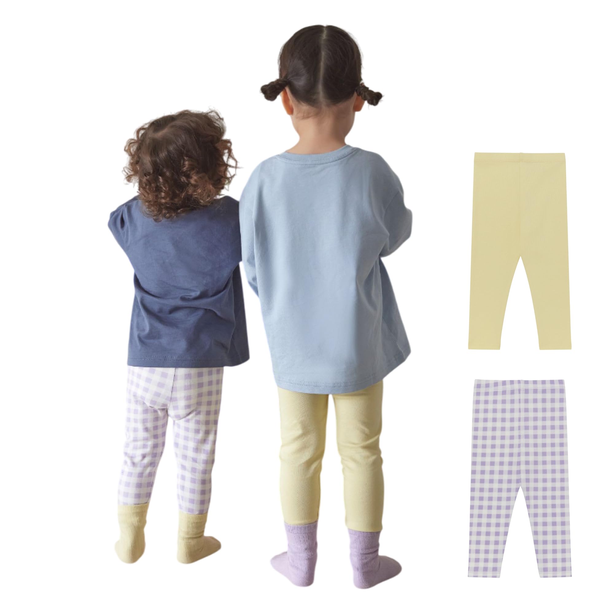 

Комплект леггинсов Ultra Soft B Комплект Фиолетовый [Konny] 2 предмета 2-3 года (Светло-желтый, Гингем)