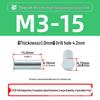 BSO-M34.2/5.4 Blue/White Zinc Plated Hex Head Blind Rivet Nut Stud, Full Thread.