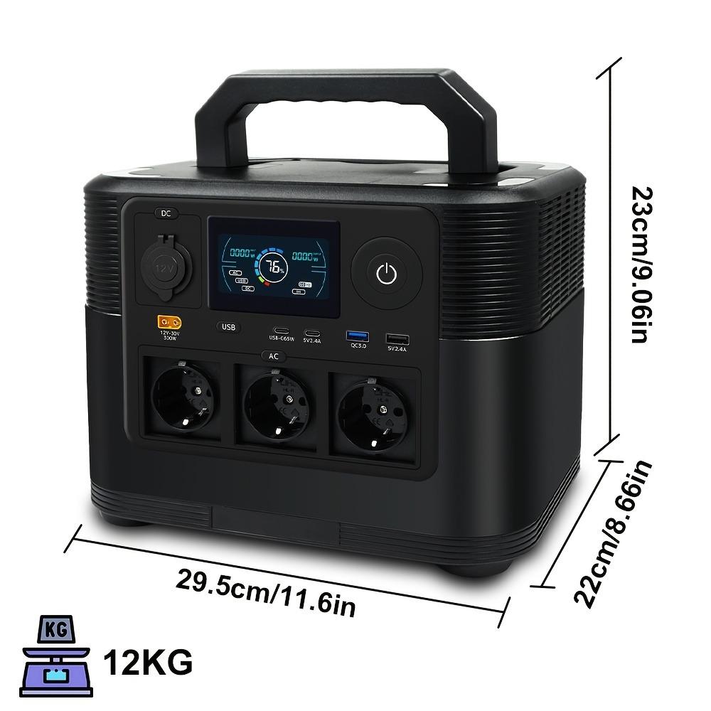 Portable Power Station 1200W 1008Wh LiFePO4 Battery Backup Power Supply with LCD Display for Camping, RV, Vehicle & Mobile Office