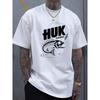 European sizes Men's Black  Fishing Graphic Print T-Shirt - Summer Casual Short Sleeve Tee Lightweight Breathable Fabric for Outdoor Activities