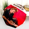 Johnny Halliday Folding Umbrella Travel Durable Travel Printing Sun Umbrella