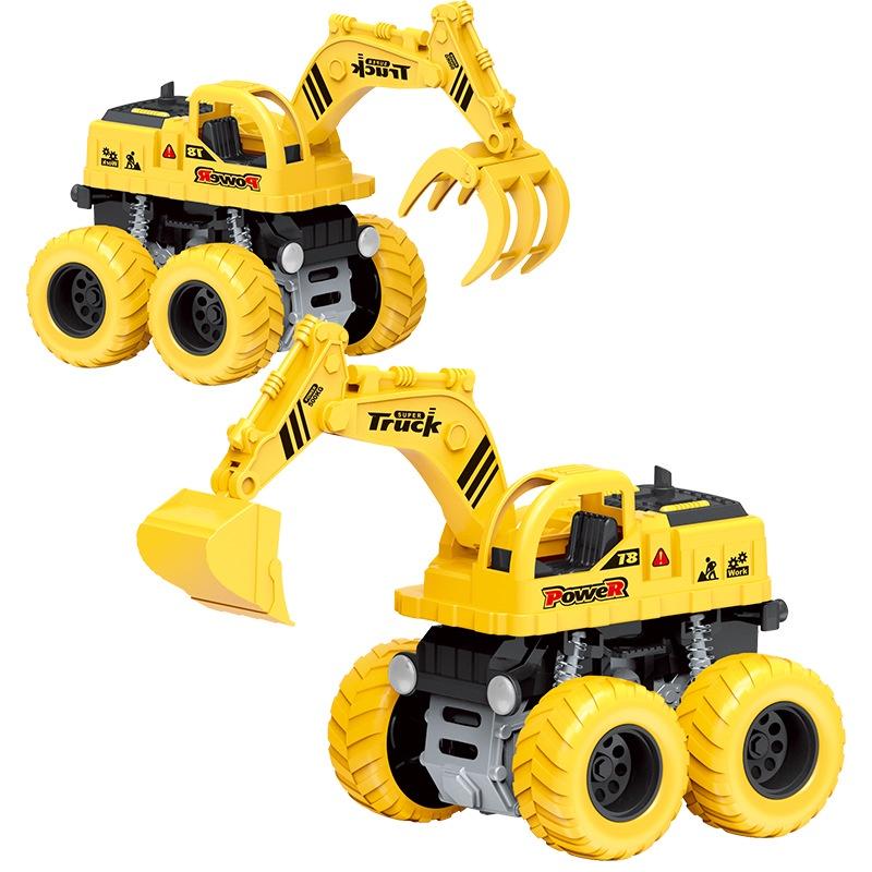 Abs Inertia Engineering Car Toy Vehicle For Children Shock-resistant Excavator Model
