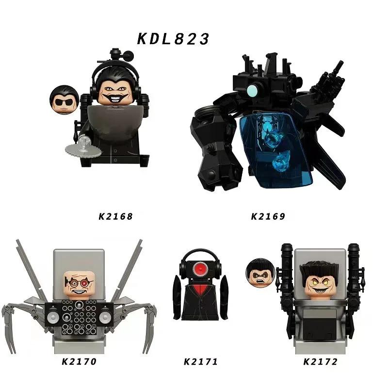 2026 New Skibidi Toilet Man Figures Blocks TvMan Titan Cameraman Speakerman Puzzle Bricks Action Figures Model Toy Birthday Gift