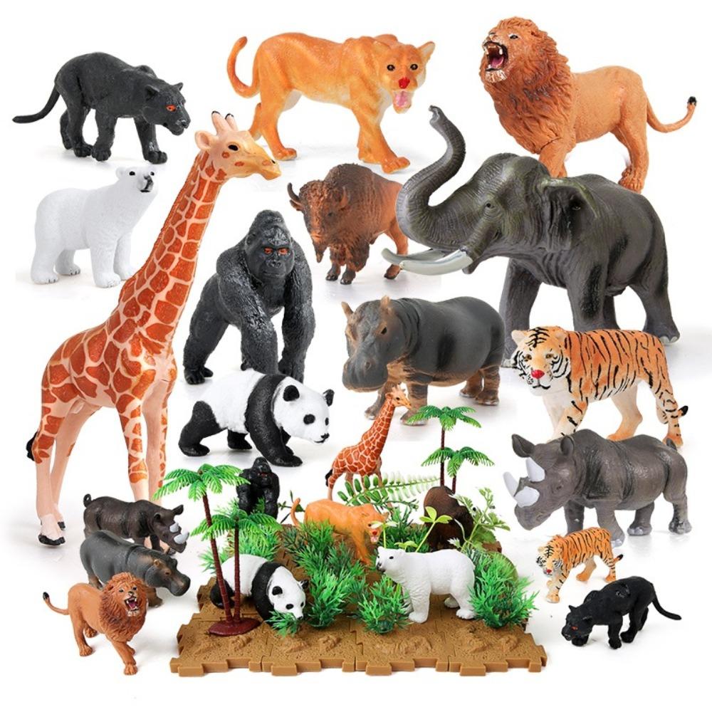 Simulation Farm Animal Model Toy Mini Lifelike Animal Figurines Animal Action Figures  for Children