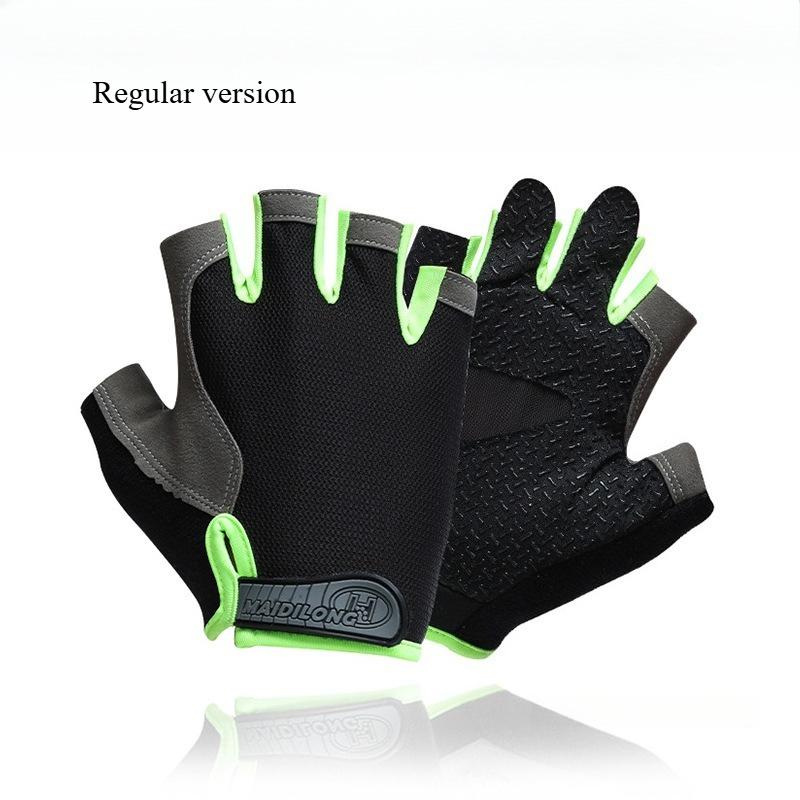 Bicycle Riding Gloves Half Finger Anti Slip Dew Proof Directional Asian Sports Outdoor Fitness Mountain Climbing Fishing