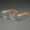 3pcs Men's Glasses,Square Frame with Double Bridges,Simple,Vintage,Literary, Fashionable,Trendy,Polygonal,Suitable for Daily Decorative Wear