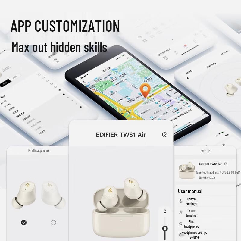 Edifier TWS1 Air True Wireless Active Noise Cancelling Earbuds