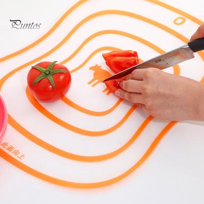 Puntos Plastikowa Kuchnia 4 szt. Blok do krojenia Deska do krojenia Antypoślizgowa matowa deska do krojenia chleba