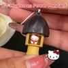1 OR 10 PIECES Sanrio Hello Kitty Key Rings Chocolate Mushroom Hellokitty Japanese Charms Y2K Phone Chain Decoration Pendant Girls Present