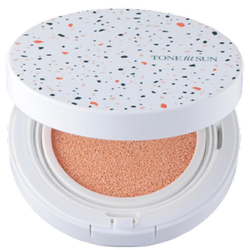 TONEFITSUN Vegan Foundation-Free Tone-Up Sun Cushion 12g, 1 Pcs