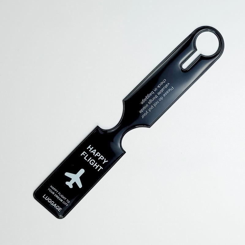 PVC Aircraft Luggage Boarding Pass Luggage Tags Anti Loss Suitcase Tags Luggage Tag Name ID Address Label Travel Accessories