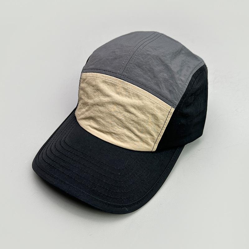 Retro Embroidery Light Board Contrasting Color Baseball Cap For Men And Women Outdoor Sports Quick-Drying Couple Sunshade