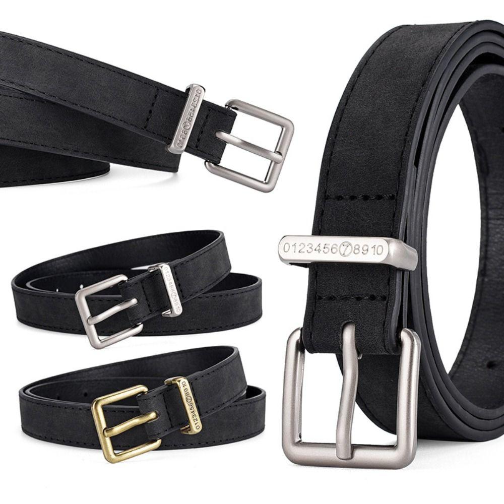 Luxury Design Brand Matte Pin Buckle Waistband Women Trendy Waist Strap Trouser Dress Belts