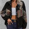 2025 Autumn New Collection, Ethnic Style, Collar Cardigan Coat, Women's, Autumn/Winter Style, Cardigan Top, Fashion Design