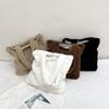 Winter new hair bag women's bag 2025 fashion large capacity women's shoulder bag soft plush handbag women