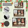 Christmas Snowman Welcome Doormat Durable Non-Slip Indoor/Outdoor Mat Entrance Hallway Home Atmosphere Decorative Rug