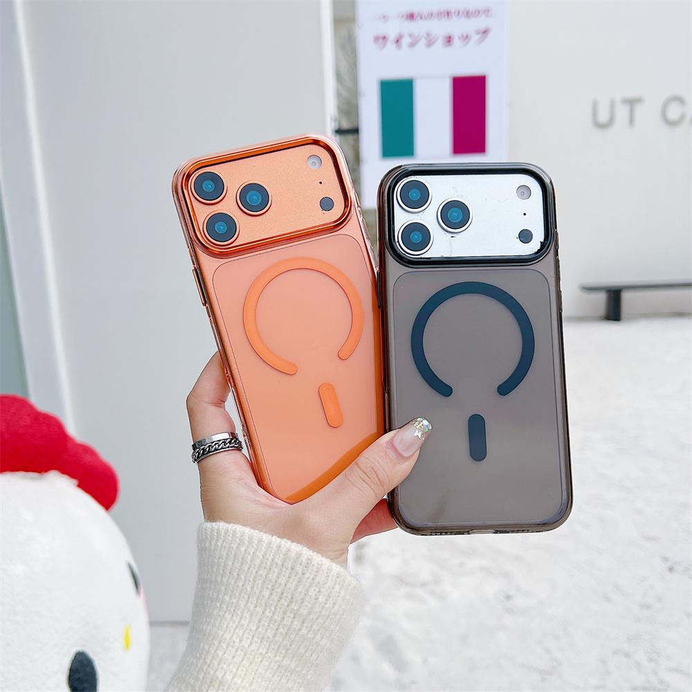 Luxury For Magsafe Magnetic Clear Wireless Charge Hard PC Case For iPhone 17 Pro Max Air 16 Plus 15 14 13 12 11 Shockproof Cover