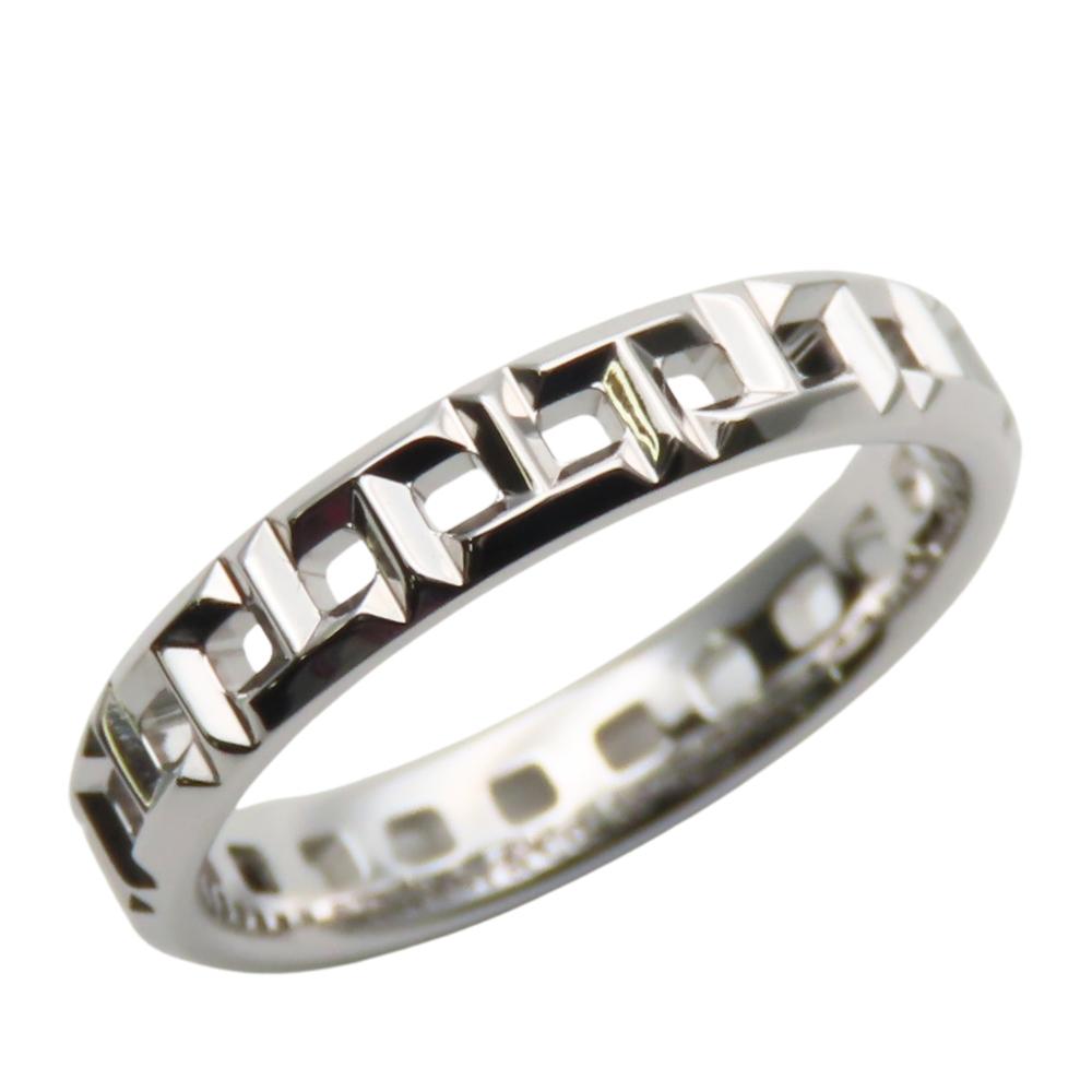 Used TIFFANY&Co. Ring T Turnalow EU#48.5 K18 White Gold 2.9g White Gold Jewelry
