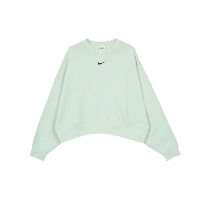 Collection Sportswear Essentials Pull-over en Tricot Doublé Polaire pour Femme Hauts Vert Clair DJ7666-017