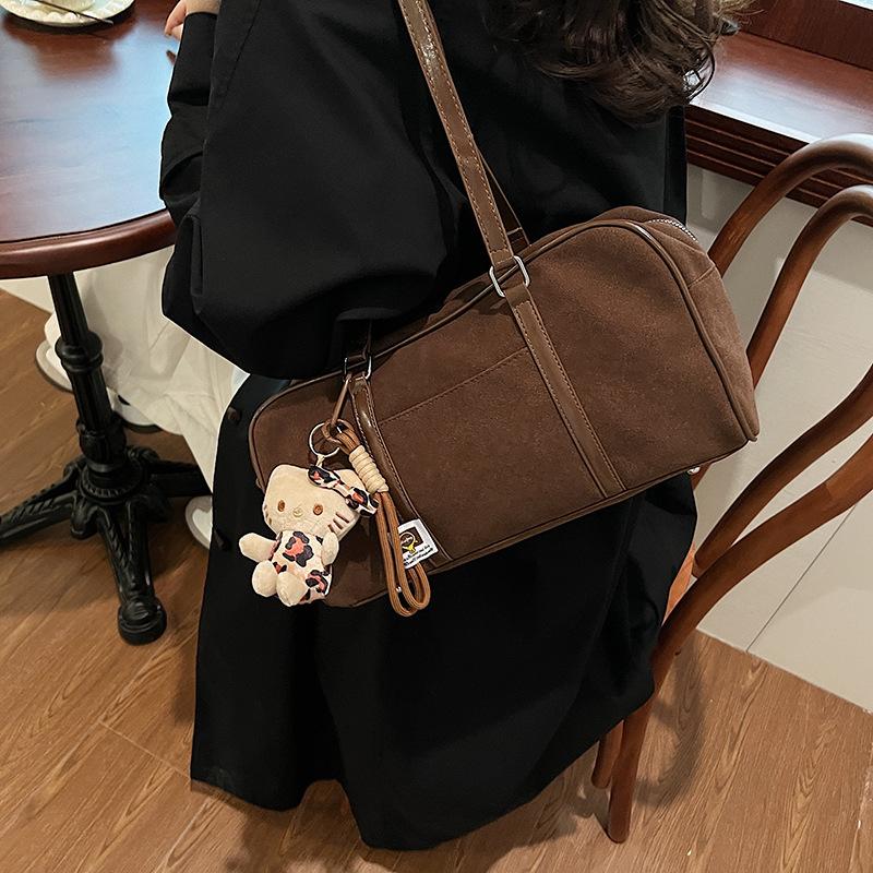 Fashion and Leisure Large-capacity Tote Bag Women's 2025 Winter New Simple Shoulder Bag Texture Foreign Underarm Bag