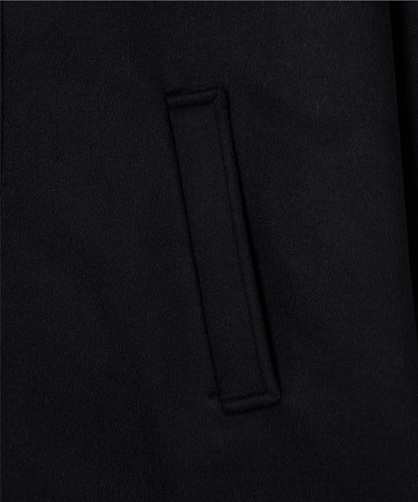 Piari Poise Wool Balmacaan Coat (Black)