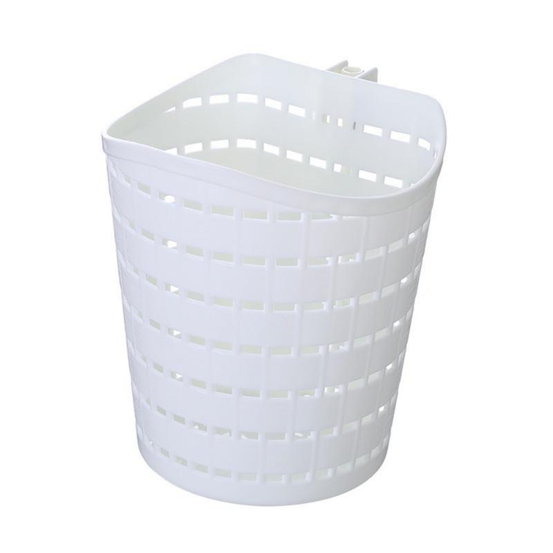 Bathroom Storage Basket Hanging Rotatable Single Hook Hollow Plastic Basket