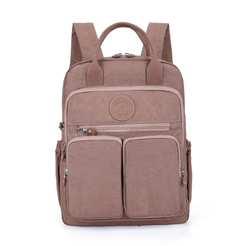 

Модний жіночий рюкзак Водонепроникна м яка ручка Кишеня Подорож Блискавка Шкільні сумки Ноутбук One Size рожевий