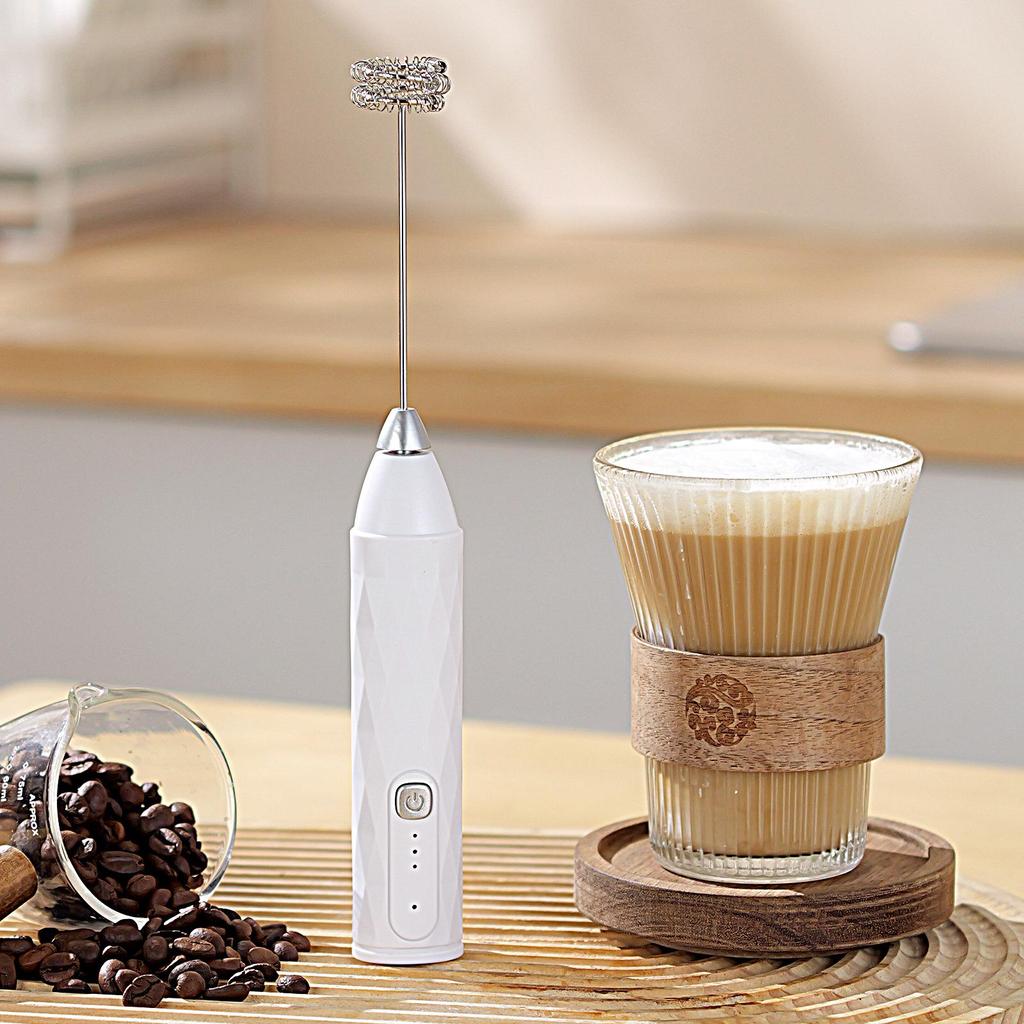 Kabelloser elektrischer Handmilchaufschäumer & Eierschläger