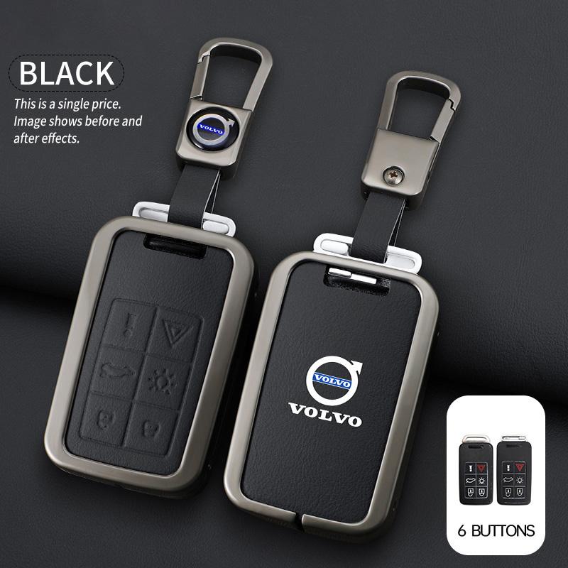 Zine Stop Metalowa Osłona Brelok do Kluczy Samochodowych Pokrowiec Uchwyt Brelok do Volvo S60 S80 V60 XC60 XC70 S60L S80L V40 XC90 Akcesorium Pełna Ochrona