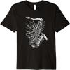 Aufwendiges Saxophon-Design mit Gothic-Elementen Premium T-Shirt